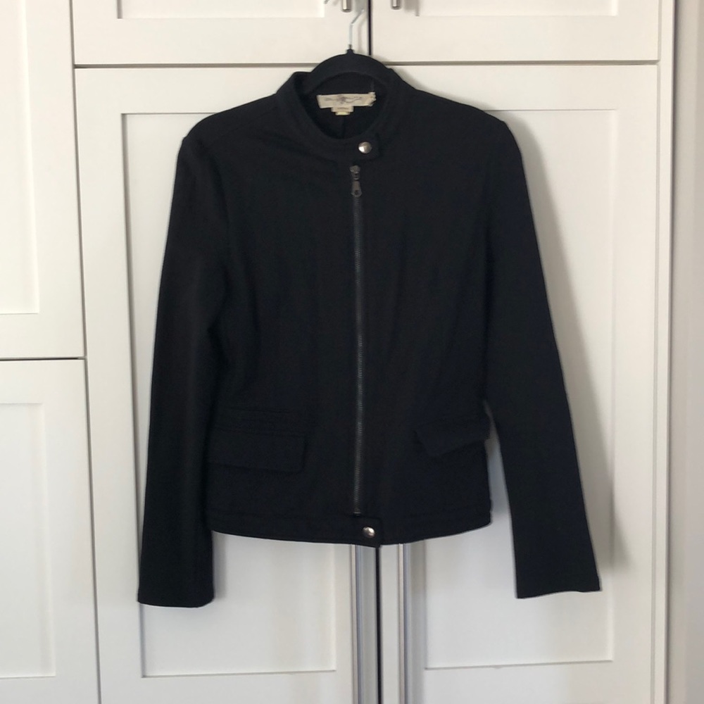 Blunauta Italy Cotton Moto Zip Jacket Black M
